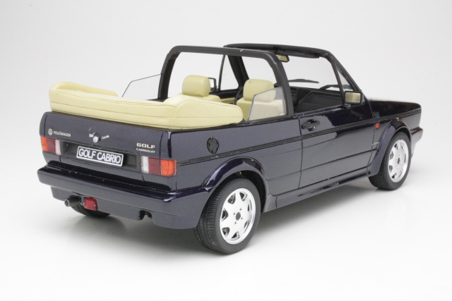 VW Golf 1 Cabriolet 1988, tummansininen - Sulje napsauttamalla kuva