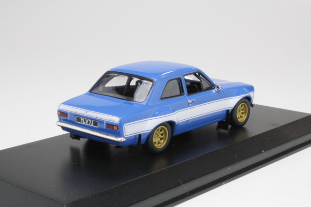 Ford Escort Mk1 RS2000 1974, sininen/valkoinen - Sulje napsauttamalla kuva