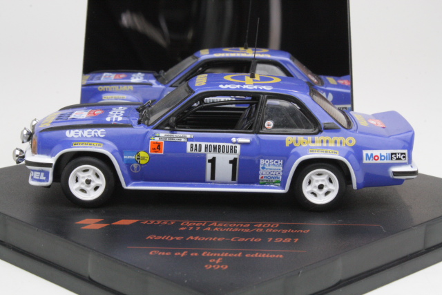Opel Ascona B 400, Monte Carlo 1981, A.Kullang, no.11
