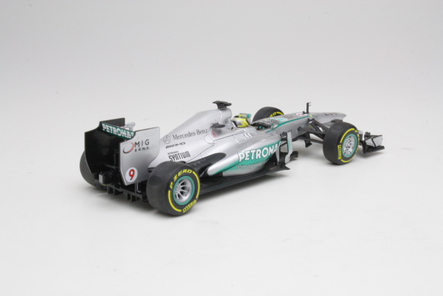 Mercedes AMG W04, China GP 2013, N.Rosberg, no.9 - Sulje napsauttamalla kuva