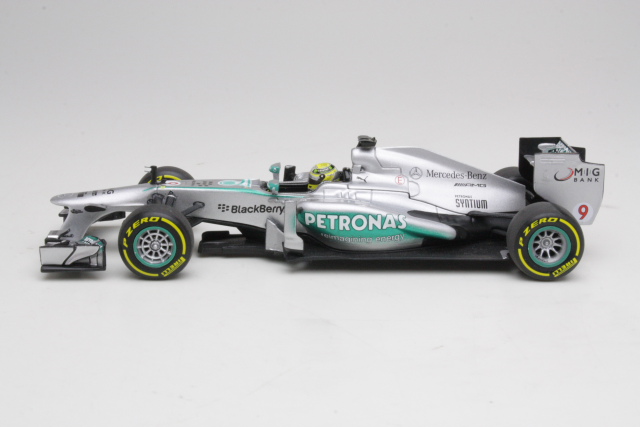 Mercedes AMG W04, China GP 2013, N.Rosberg, no.9 - Sulje napsauttamalla kuva