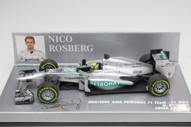 Mercedes AMG W04, China GP 2013, N.Rosberg, no.9 - Sulje napsauttamalla kuva