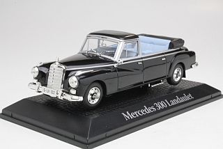 Mercedes 300D Landaulet (W189) 1963, musta "K.Adenauer" - Sulje napsauttamalla kuva