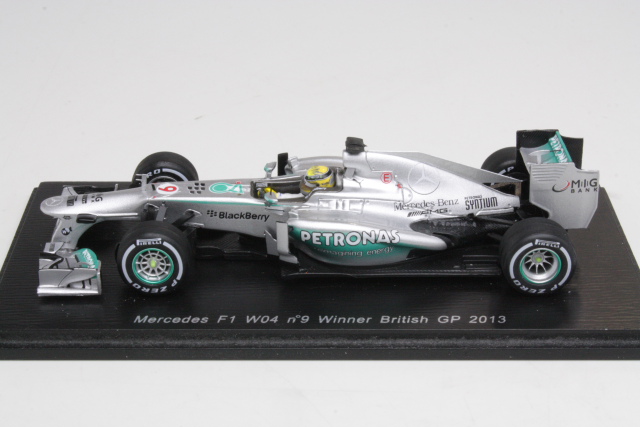 Mercedes-AMG W04, 1st. British GP 2013, N.Rosberg, no.9 - Sulje napsauttamalla kuva