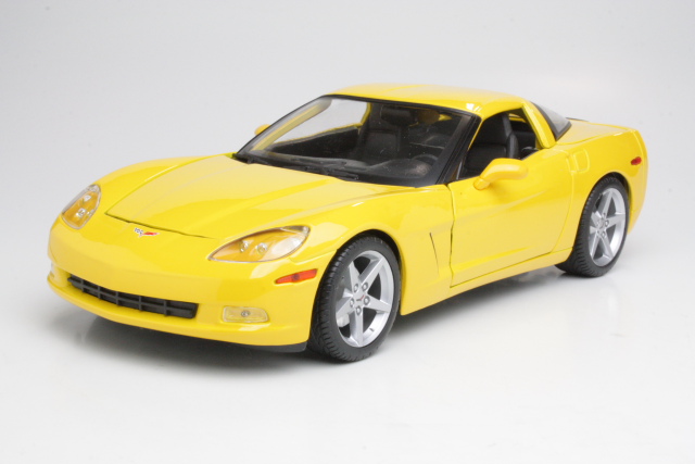 Chevrolet Corvette C6 Coupe 2005, keltainen - Sulje napsauttamalla kuva