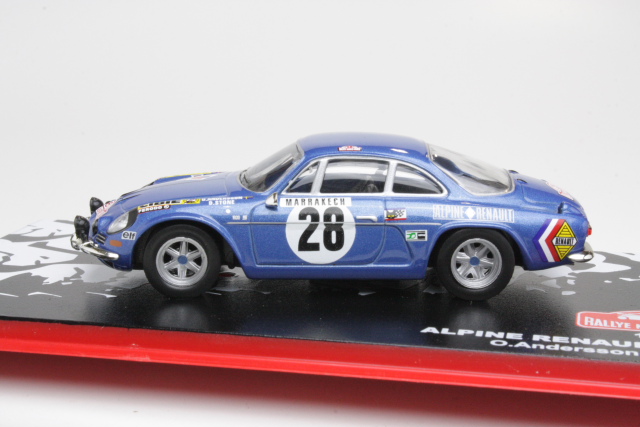 Alpine Renault A110, Monte Carlo 1971, O.Andersson, no.28 - Sulje napsauttamalla kuva