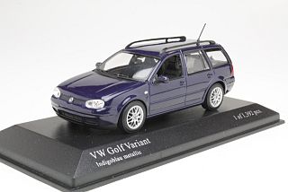 VW Golf 4 Variant 1999, tummansininen - Sulje napsauttamalla kuva