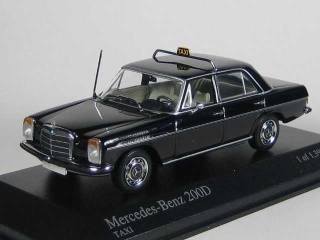 Mercedes 200D (w115) 1968 Taxi, musta