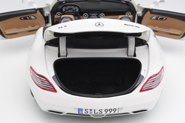 Mercedes SLS AMG Roadster (R197) 2011, valkoinen - Sulje napsauttamalla kuva