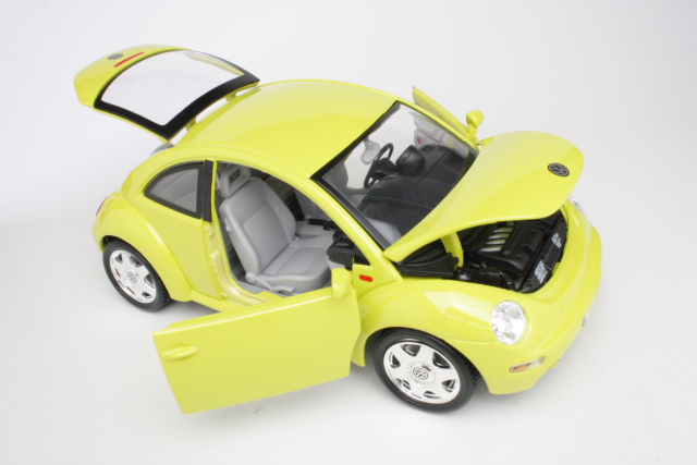 VW New Beetle 1998, keltainen - Sulje napsauttamalla kuva