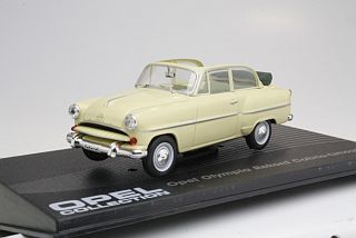 Opel Olympia Rekord Cabrio 1954, kermanvalkoinen - Sulje napsauttamalla kuva