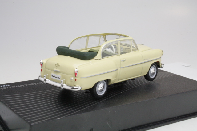 Opel Olympia Rekord Cabrio 1954, kermanvalkoinen - Sulje napsauttamalla kuva