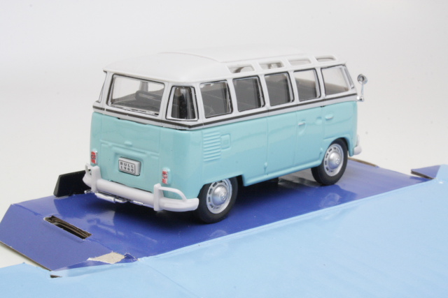 VW T1 Samba 1962, turkoosi/valkoinen - Sulje napsauttamalla kuva