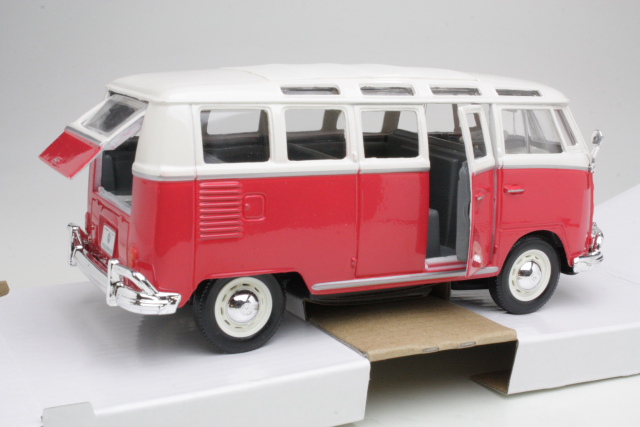 VW T1 Samba, punainen/valkoinen - Sulje napsauttamalla kuva