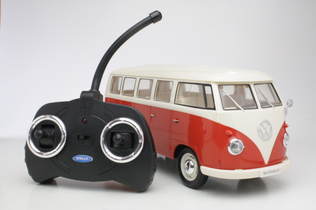 VW T1 Bus, punainen/valkoinen (R/C) - Sulje napsauttamalla kuva