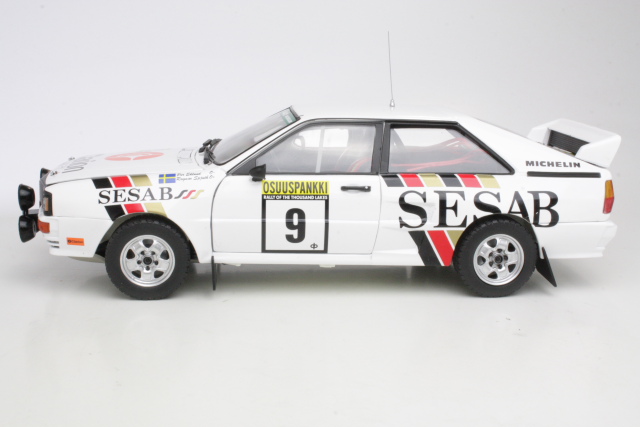 Audi Quattro A2, Finland 1983, P.Eklund, no.9 - Sulje napsauttamalla kuva