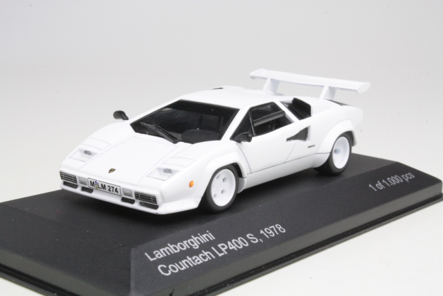 Lamborghini Countach LP400S 1978, valkoinen - Sulje napsauttamalla kuva