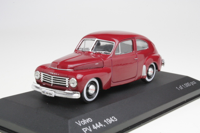 Volvo PV444 1943, tummanpunainen - Sulje napsauttamalla kuva