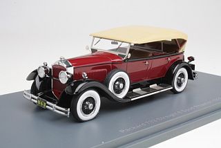 Packard 733 Standard 8 Sport 1930, tummanpunainen/musta - Sulje napsauttamalla kuva