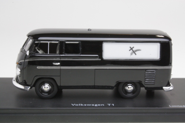 VW T1 Ruumisauto, musta - Sulje napsauttamalla kuva
