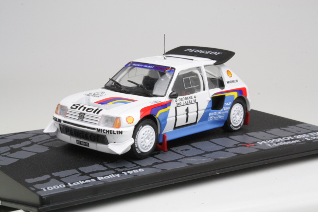 Peugeot 205 T16 E2, 1st. Finland 1986, T.Salonen, no.1 - Sulje napsauttamalla kuva