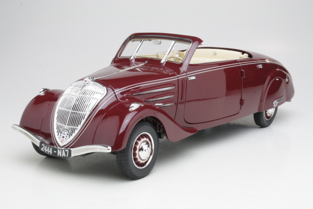 Peugeot 402 Eclipse 1937, punainen - Sulje napsauttamalla kuva