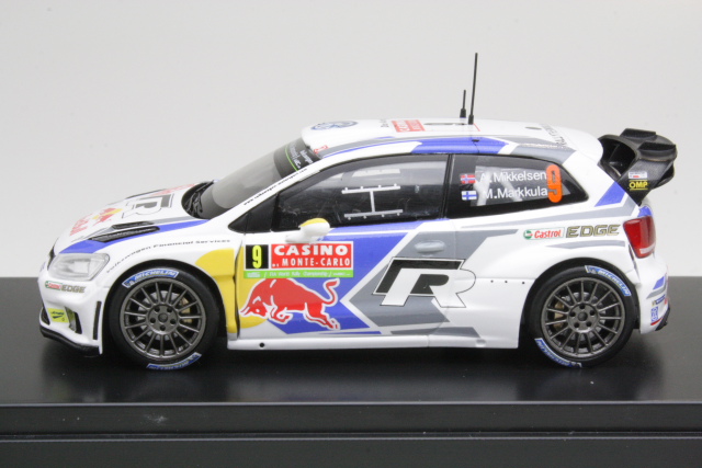 VW Polo R WRC, Monte Carlo 2014, Mikkelsen/Markkula, no.9 - Sulje napsauttamalla kuva