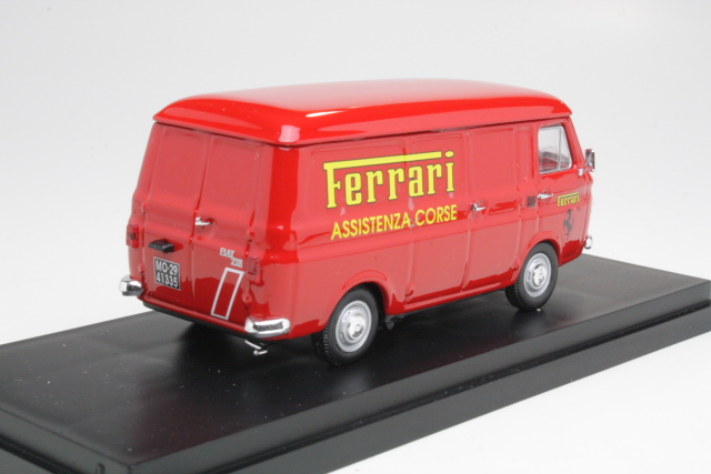 Fiat 238 "Assistenza Ferrari" 1973, punainen - Sulje napsauttamalla kuva