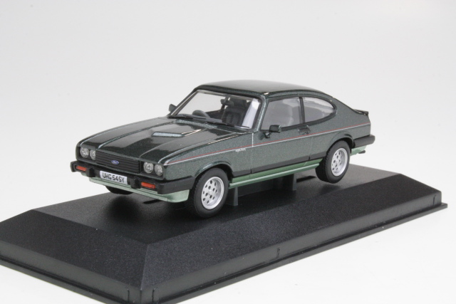 Ford Capri Mk3 2.8 injection, tummanvihreä - Sulje napsauttamalla kuva