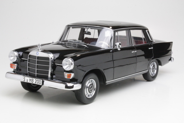 Mercedes 200 Limousine (w110) 1966, musta - Sulje napsauttamalla kuva