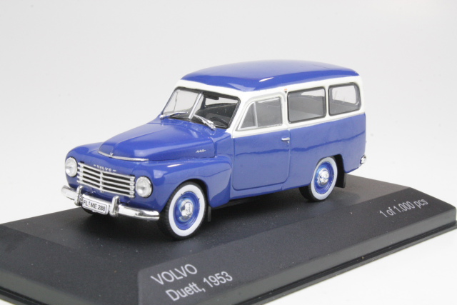 Volvo PV445 Duett 1953, sininen/valkoinen - Sulje napsauttamalla kuva