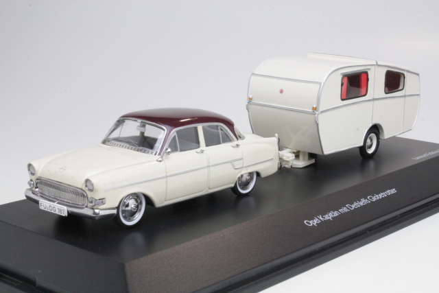 Opel Kapitän with Dethleffs Globetrotter camping-trailer