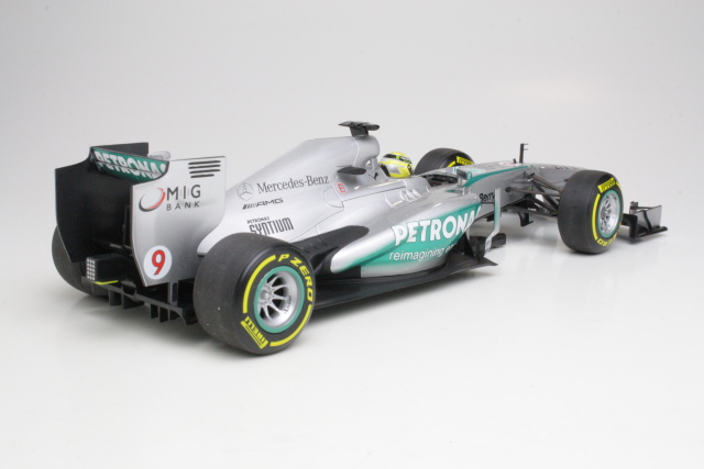 Mercedes AMG W04, F1 2013, N.Rosberg, no.9 - Sulje napsauttamalla kuva