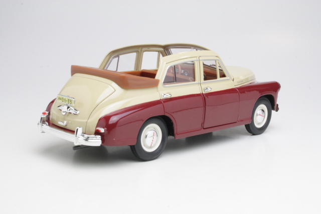 GAZ M20 Pobeda Cabrio 1951, red/white