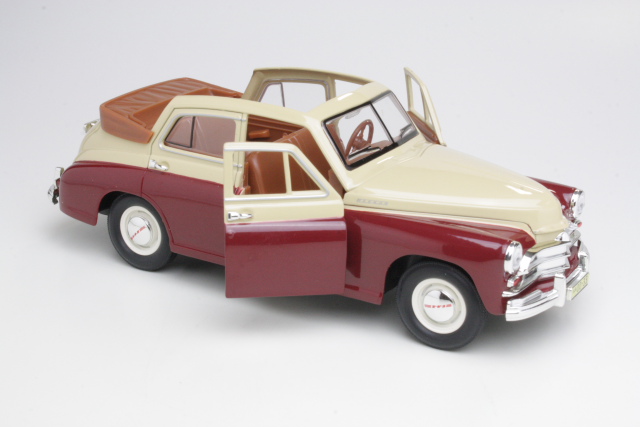 GAZ M20 Pobeda Cabrio 1951, red/white