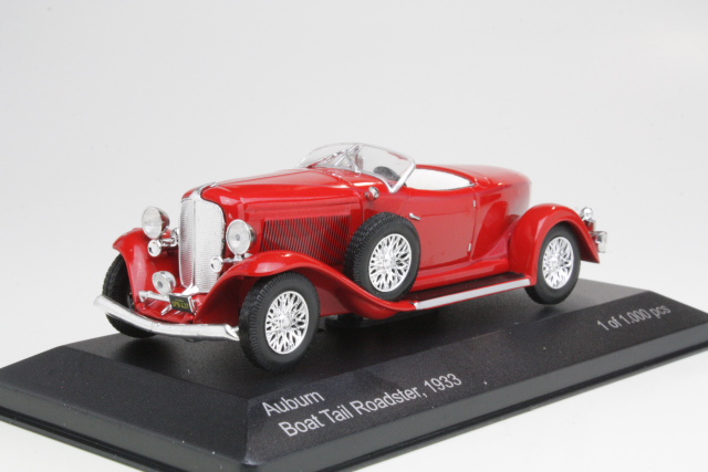 Auburn Boat Tail Roadster 1933, red