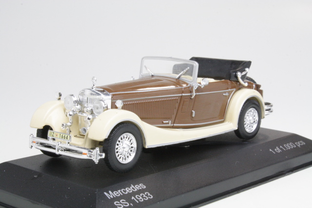 Mercedes SS 1933, beige/ruskea - Sulje napsauttamalla kuva