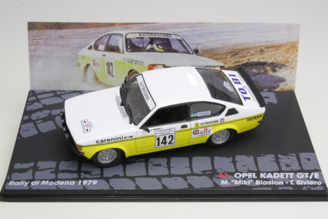 Opel Kadett GT/E, Rally Modena 1979, M.Biasion, no.142 - Sulje napsauttamalla kuva