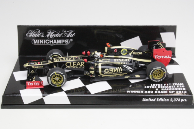 Lotus F1 Team Renault E20, 1st. Abu Dhabi 2012, K.Räikkönen