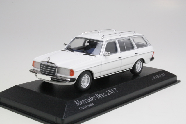 Mercedes 250TE (S123) 1976, valkoinen - Sulje napsauttamalla kuva