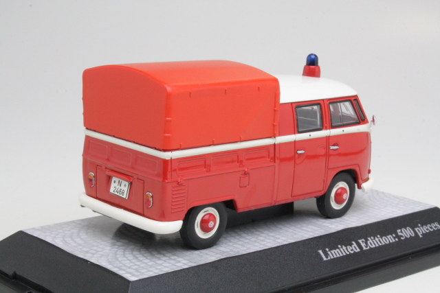 VW T1 Dbbel Kabine "Feuerwehr", punainen - Sulje napsauttamalla kuva