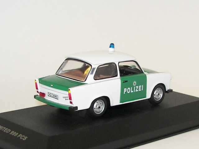 Trabant 601 Polizei 1990, valkoinen/vihreä