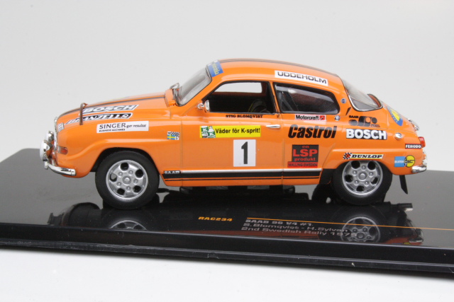 Saab 96 V4, 1st. Sweden 1975, S.Blomqvist, no.1 - Sulje napsauttamalla kuva