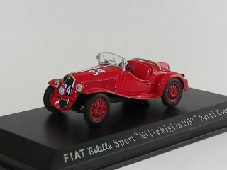 Fiat Balilla Sport, Mille Miglia 1937, Berti-Coen, no.34