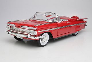 Chevrolet Impala Cabrio 1959, punainen - Sulje napsauttamalla kuva