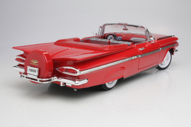 Chevrolet Impala Cabrio 1959, punainen - Sulje napsauttamalla kuva