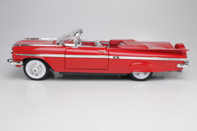 Chevrolet Impala Cabrio 1959, punainen - Sulje napsauttamalla kuva