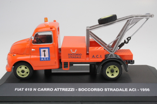 Fiat 615N Carro Attrezzi 1956 "Soccorso Stradale ACI", oranssi