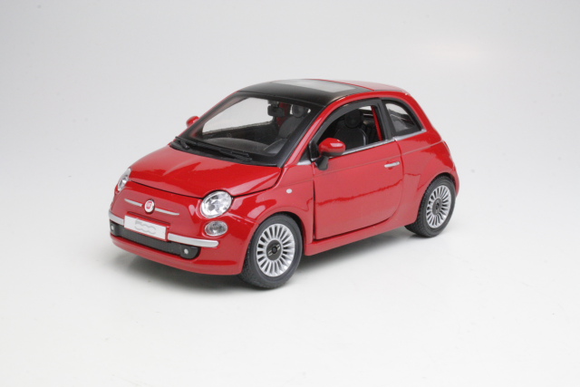 Fiat 500 2007, punainen - Sulje napsauttamalla kuva