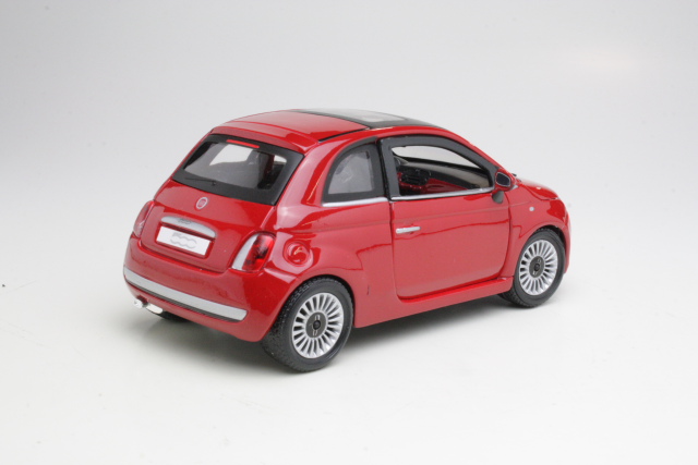 Fiat 500 2007, punainen - Sulje napsauttamalla kuva